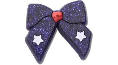 Jibbitz Glittery Blue Bow