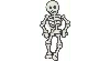 Jibbitz Glow-in-the-dark Skeleton
