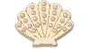 Jibbitz Gold And Pearl Seashell