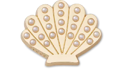 Jibbitz Gold And Pearl Seashell