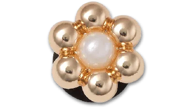Jibbitz Gold And Pearl Tiny Flower