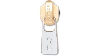 Jibbitz Gold And Silver Zipper