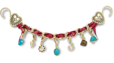 Jibbitz Gold Bandana Rivet Chain In Multi