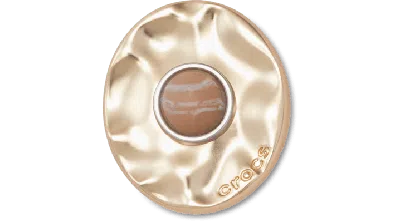 Jibbitz Gold Distressed Stone