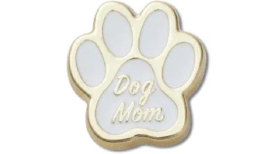 Jibbitz Gold Dog Mom Paw