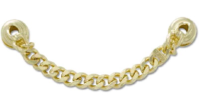 Jibbitz Gold Flat Curb Chain