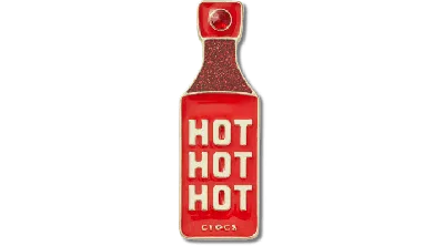 Jibbitz Gold Hot Hot Hot Sauce