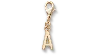 Jibbitz Gold Letter A Charm
