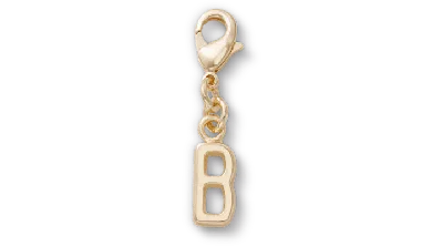 Jibbitz Gold Letter B Charm