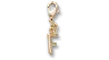 Jibbitz Gold Letter F Charm