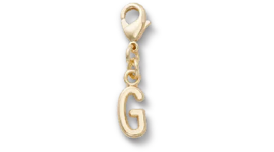 Jibbitz Gold Letter G Charm