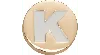 Jibbitz Gold Letter K