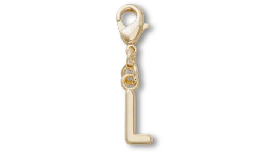 Jibbitz Gold Letter L Charm