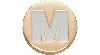 Jibbitz Gold Letter M