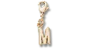 Jibbitz Gold Letter M Charm