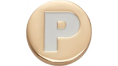 Jibbitz Gold Letter P