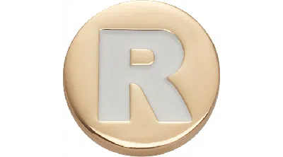 Jibbitz Gold Letter R