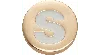 Jibbitz Gold Letter S