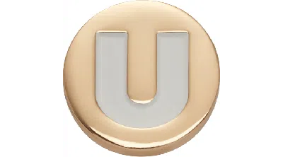 Jibbitz Gold Letter U