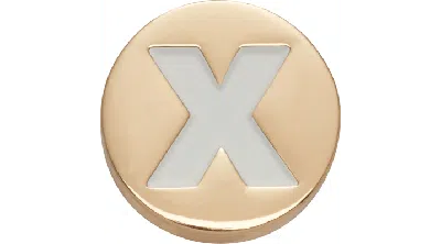 Jibbitz Gold Letter X