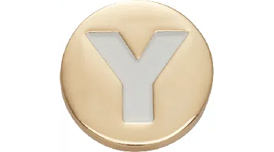 Jibbitz Gold Letter Y