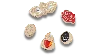 Jibbitz Gold Magic 5 Pack