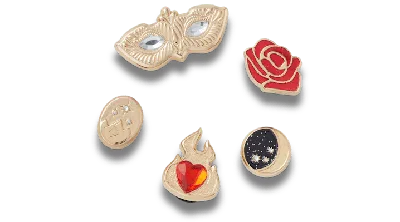 Jibbitz Gold Magic 5 Pack