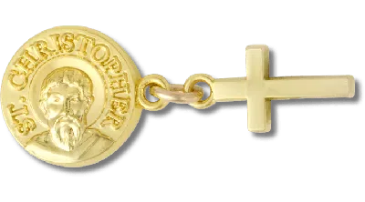 Jibbitz Gold Saint And Cross