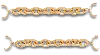 Jibbitz Gold Sandal Chain 2 Pack In Pattern