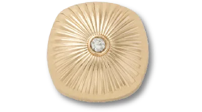 Jibbitz Gold Smt Gem Textured Stud