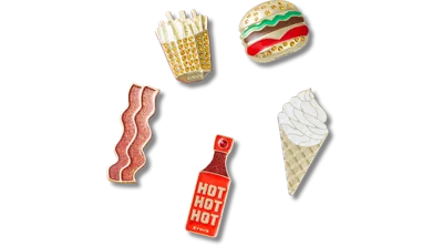 Jibbitz Gold Spicy Combo 5 Pack