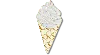Jibbitz Gold Vanilla Waffle Cone