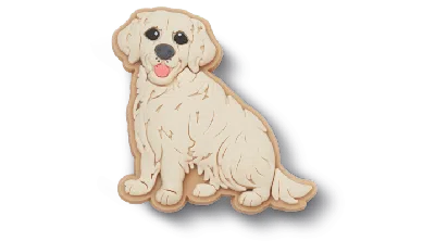 Jibbitz Golden Retriever Puppy