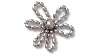 Jibbitz Grey Pearl Beaded Daisy
