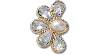 Jibbitz Half Gem Floral With Pearl