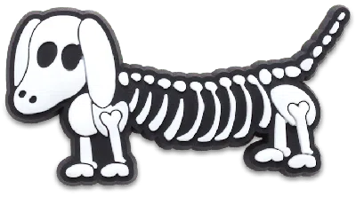 Jibbitz Halloween Skeleton Dog In Multi