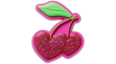 Jibbitz Heart Cherries In Pink