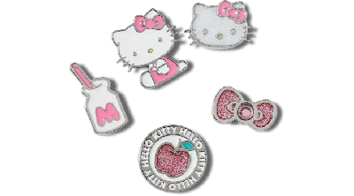 Jibbitz Hello Kitty Elevated 5 Pack In Multi