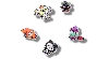 Jibbitz Hkf Halloween 5 Pack In Metallic