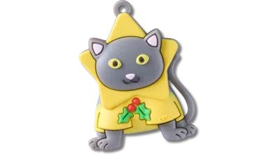 Jibbitz Holiday Cat Ornament