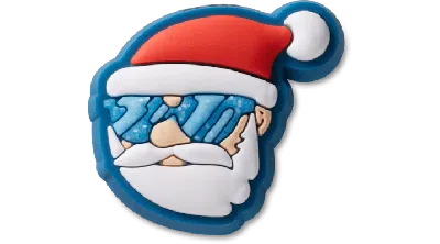 Jibbitz Holiday Glitter Santa