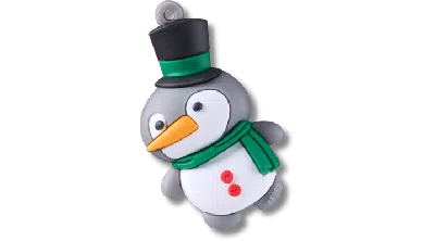 Jibbitz Holiday Penguin Ornament