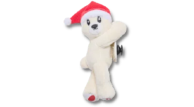 Jibbitz Huggitz Holiday Bear In White