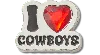 Jibbitz I Heart Cowboys