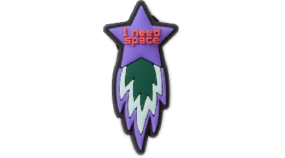 Jibbitz I Need Space Shooting Star In Purple