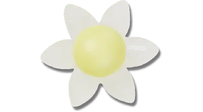 Jibbitz Iridescent Flower With Yellow