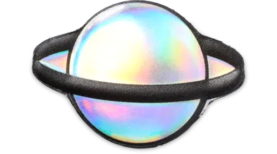 Jibbitz Iridescent Saturn In Blue