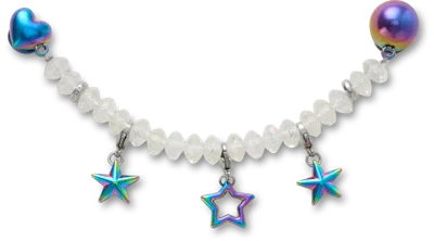 Jibbitz Iridescent Smt Gem Chain In Metallic