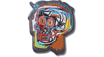 Jibbitz Jean-michel Basquiat Skull In Blue