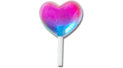 Jibbitz Jelly Heart Lollipop